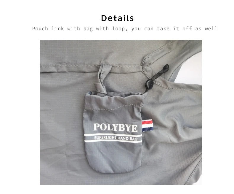 Microbag Modern Stone Gray Foldable Bag