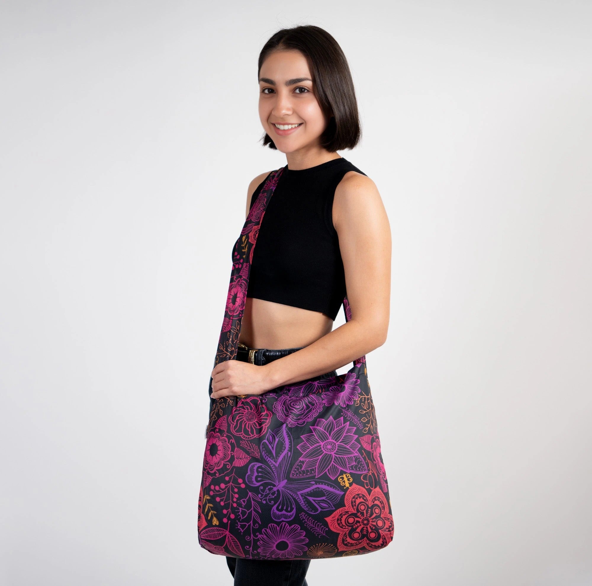 Sling Neon-Flowers Microbag