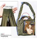 Microbag Minimalist Olive Foldable Shoulder Bag