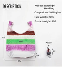 Microbag Pastel Stripe Ice Cream Bag
