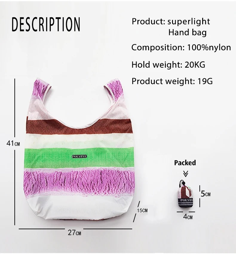 Microbag Pastel Stripe Ice Cream Bag