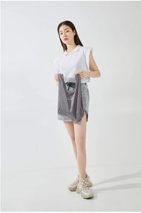 Microbag Modern Stone Gray Foldable Bag