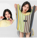 Microbag Pastel Stripe Foldable Bag