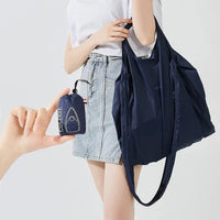Microbag Midnight Navy Foldable Shopping Bag