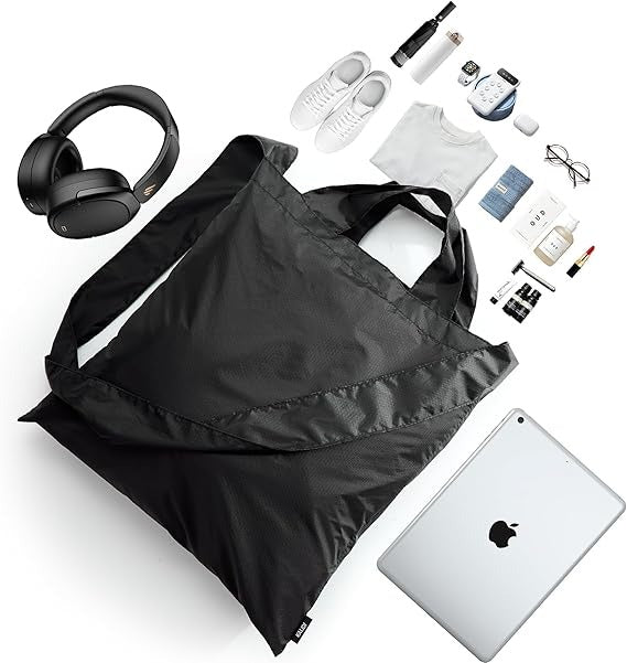 Microbag Pocket Fold Ultralight Black Bag