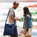 Microbag Midnight Navy Foldable Shopping Bag