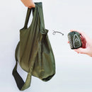 Microbag Minimalist Olive Foldable Shoulder Bag