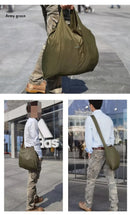 Microbag Minimalist Olive Foldable Shoulder Bag